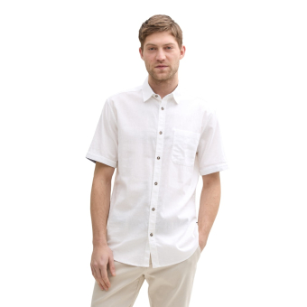 Tom Tailor Shirt Linnen White