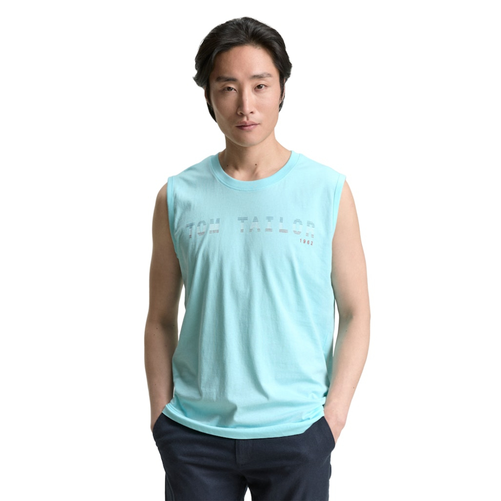 Tom Tailor Tank Top Caribbean Turquoise