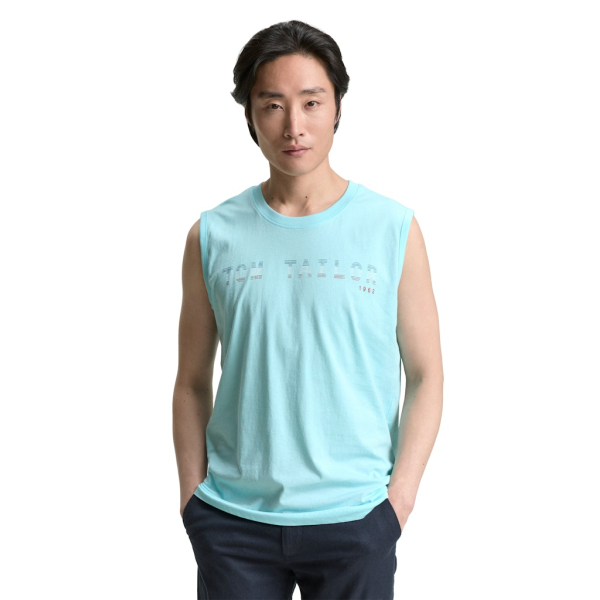 Tom Tailor Tank Top Caribbean Turquoise