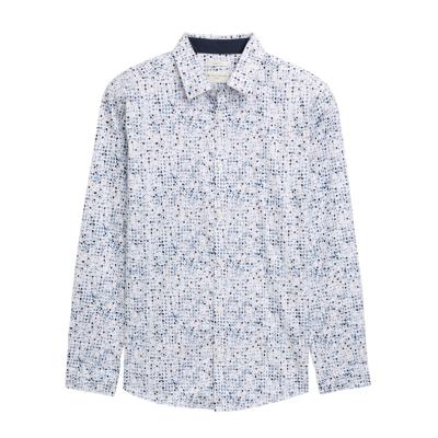 Tom Tailor Shirt Dots White Blue