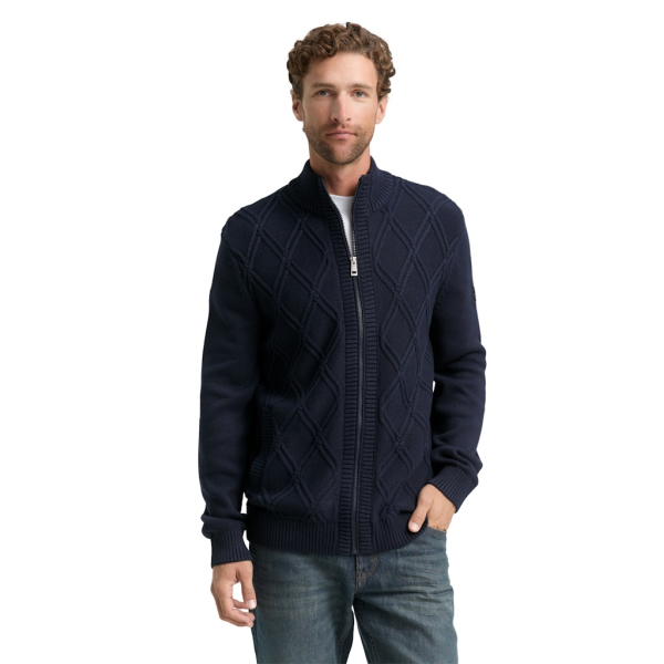 Tom Tailor Vest Cable Sky Captain Blue