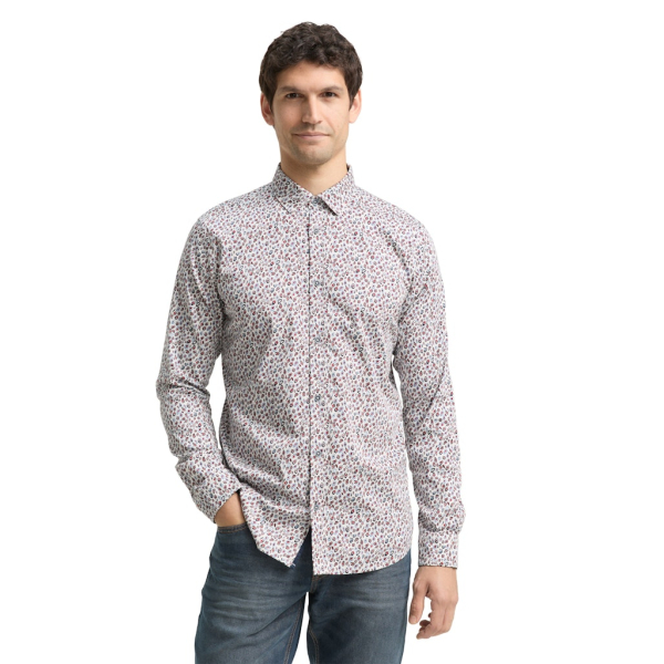 Tom Tailor Shirt Dots White