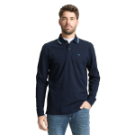 Tom Tailor Longsleeve Polo Shirt Sky Captain Blue