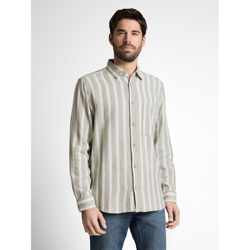 Tom Tailor Shirt Striped Green White