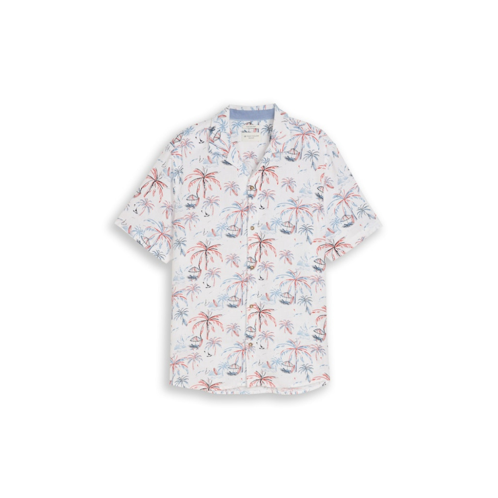 Tom Tailor Shirt Palm White
