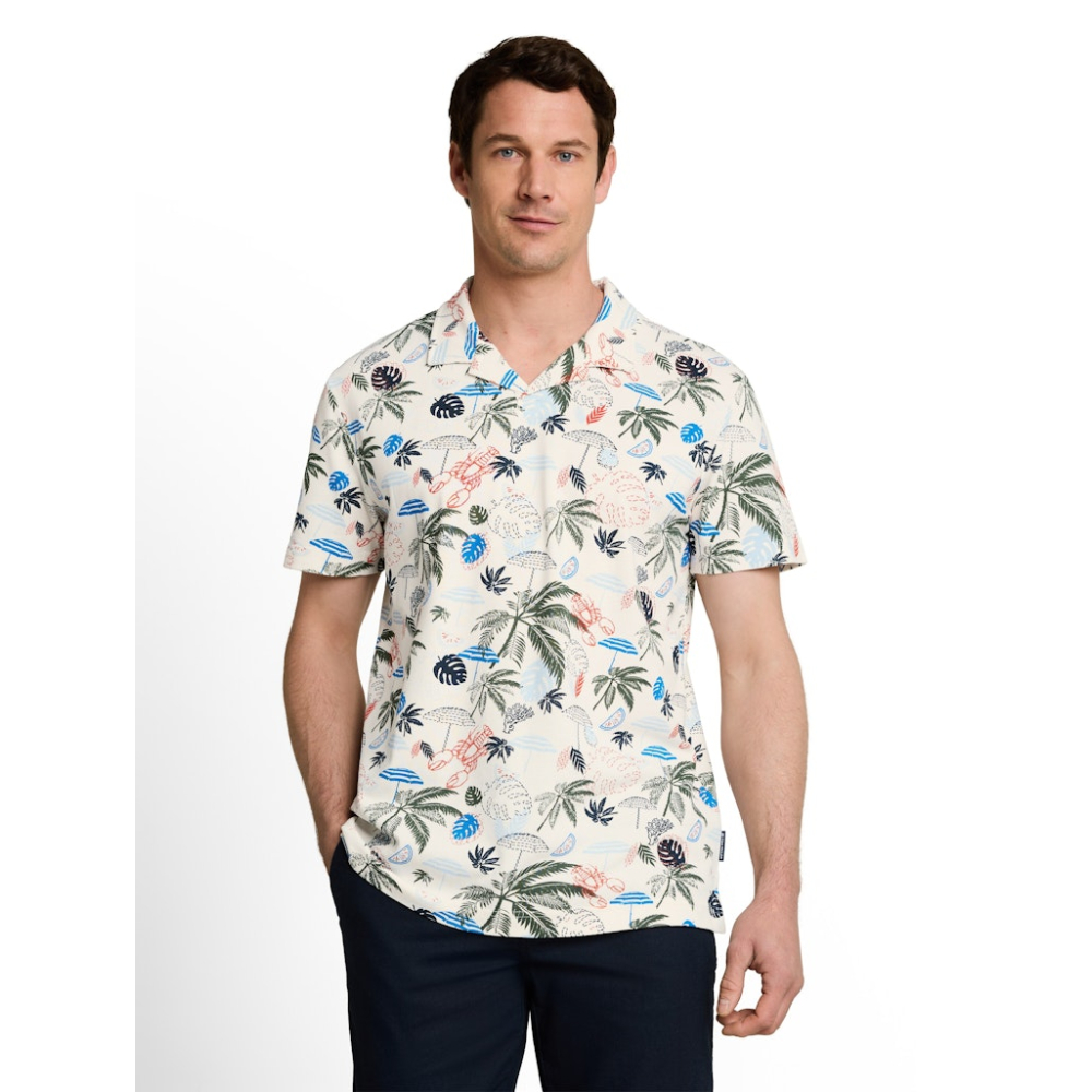 Tom Tailor Polo Shirt Beach Off White