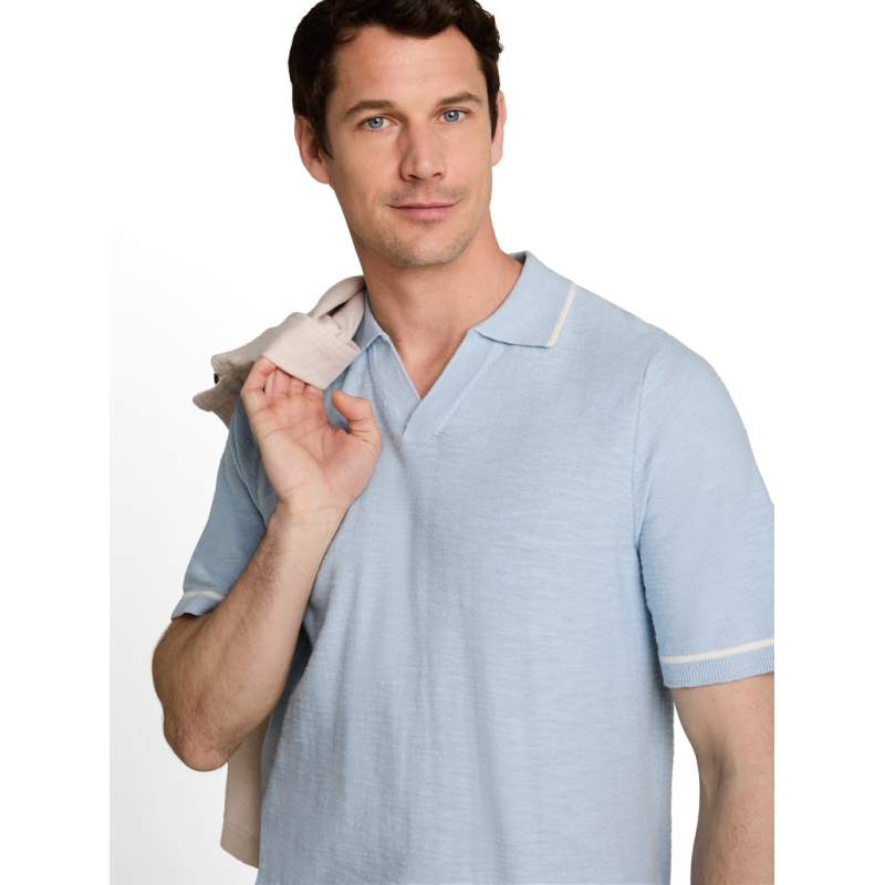 Tom Tailor Polo Shirt Light Blue Grey