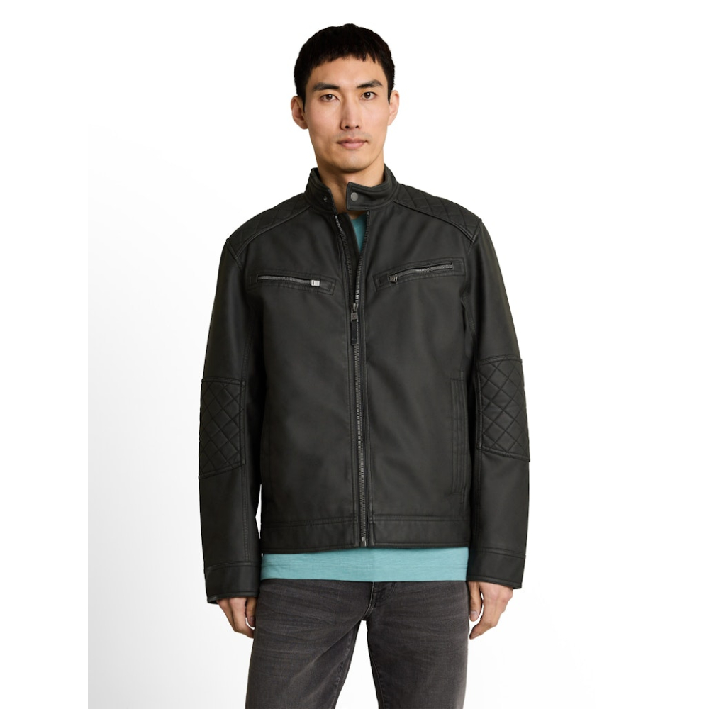 Tom Tailor Biker Jacket Black