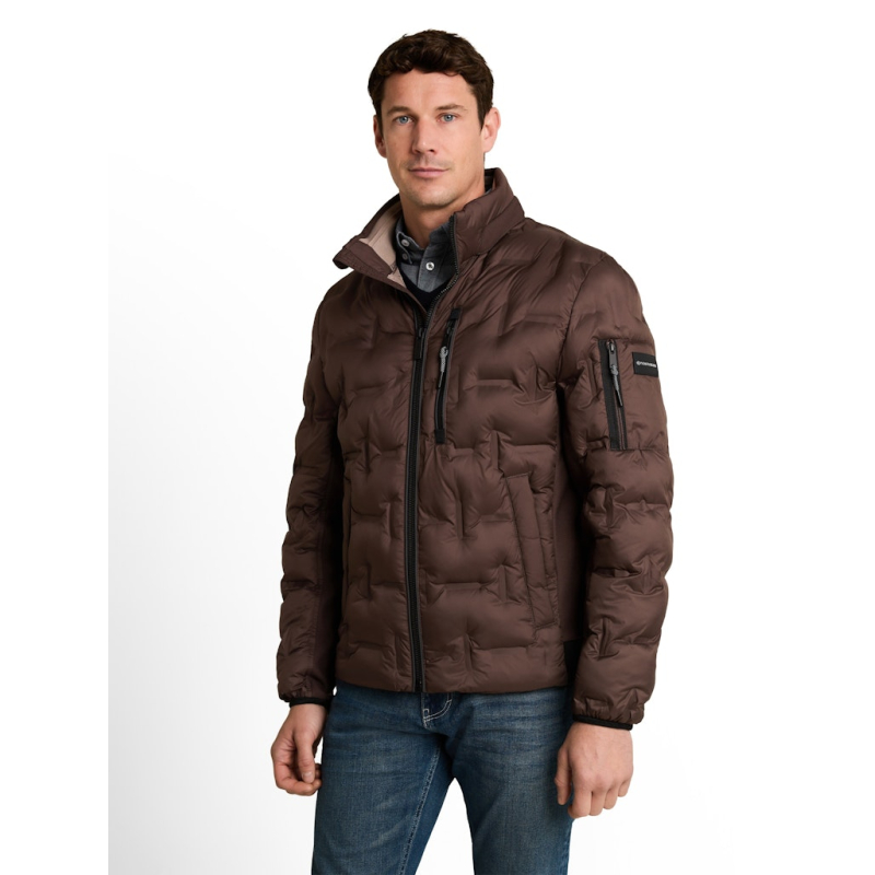Tom Tailor Hybrid Jacket Java Dark Brown