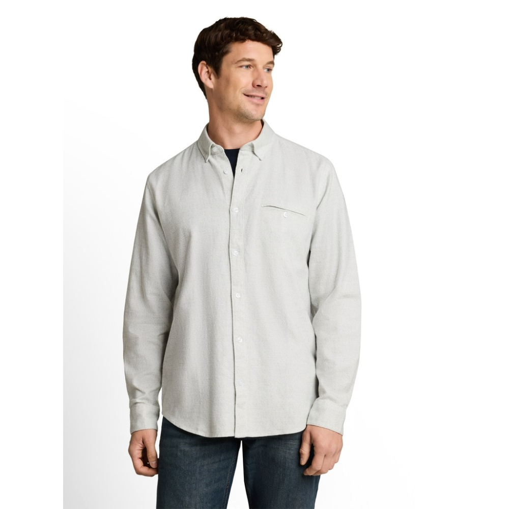 Tom Tailor Shirt Structured White Green