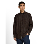 Tom Tailor Shirt Corduroy Checked Dark Brown