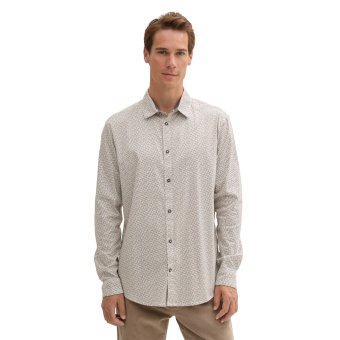 Tom Tailor Shirt Stroke Off White