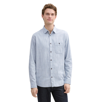 Tom Tailor Shirt White Blue