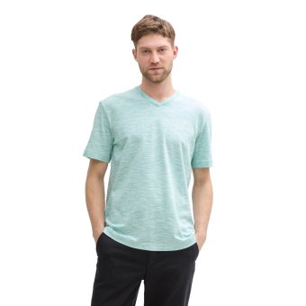 Tom Tailor T-Shirt Bottle Green White
