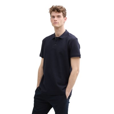 Tom Tailor Polo Shirt Structured Sky Captain Blue Tom Tailor Polo Shirt Structured Sky Captain Blue