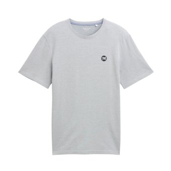 Tom Tailor T-Shirt Structured Light Blue
