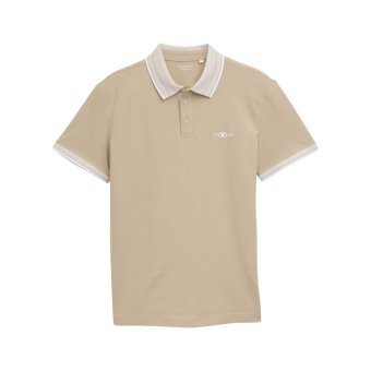 Tom Tailor Polo Shirt Cashew Beige