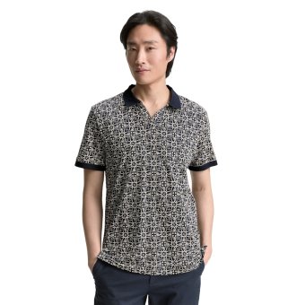 Tom Tailor Polo Shirt Mosaic Navy