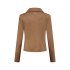 Helena Hart Biker Jacket Suedine Camel