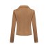 Helena Hart Biker Jacket Daim Camel