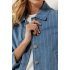 Tramontana Jacket Pinstripe Blue Denim