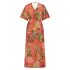 Tramontana Jurk Blooming Floral Corals
