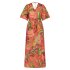 Tramontana Jurk Blooming Floral Corals