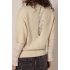 Tramontana Top Flared Brushed Lace Stone