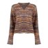 Geisha Vest Mohair Burgundy Indigo