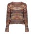 Geisha Vest Mohair Burgundy Indigo