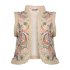Geisha Gilet Flowers Beige Soft Pink
