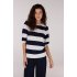 Jansen Amsterdam Top Kimmie Off White Dark Blue