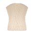 Tramontana Gilet Vestje Hairy Yarn Stone