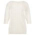 Red Button Trui Sweet Pointelle Off White