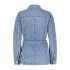 Red Button Denim Jacket Robie Light Stone