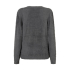 Red Button Sweater Fuzzy Lava Grey