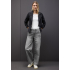 Street One Jeans Wide Light Grey Random Washed