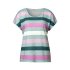 Street One Shirt Striped Soft Jade Green
