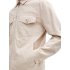 Tom Tailor Shirt Jacket Silver Ecru Chambray