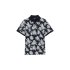 Tom Tailor Polo Shirt Palm Tree Navy Blue