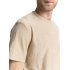 Tom Tailor T-Shirt Jacquard Palm Beige