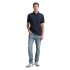 Tom Tailor Polo Shirt Waffle Sky Captain Blue
